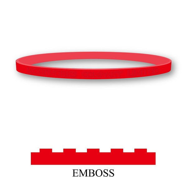 画像1: シリコンバンド（凸タイプ）6mm (1)