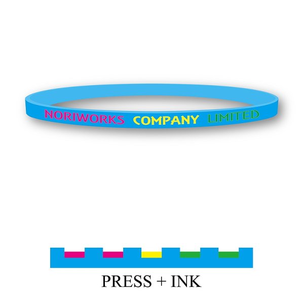 画像1: シリコンバンド（凹+INKタイプ）6mm (1)