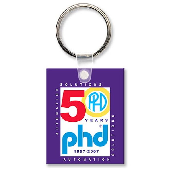 画像1: ラバーキーホルダー (Rectangle-MC) (1)