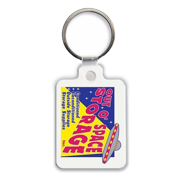 画像1: ラバーキーホルダー (Medium Rectangle w/RC & Tab) (1)