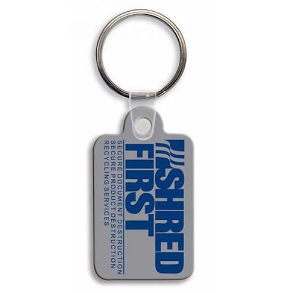 画像1: ラバーキーホルダー (Small Rectangle w/RC & Tab) (1)