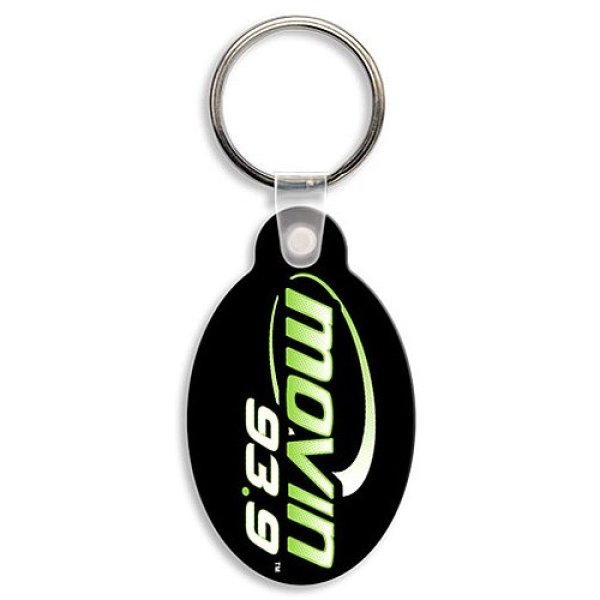 画像1: ラバーキーホルダー (Oval w/Tab) (1)