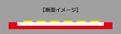 2Dキーホルダー　断面