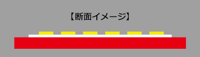 2Dキーホルダー　断面