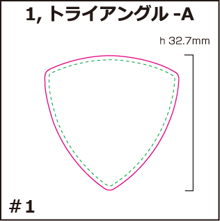 オリジナル　ピック製作　形状