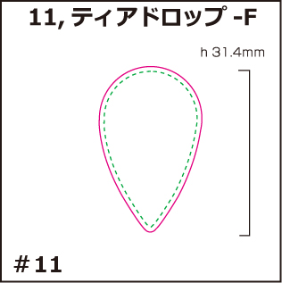 オリジナル　ピック製作　形状