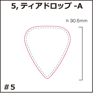 オリジナル　ピック製作　形状