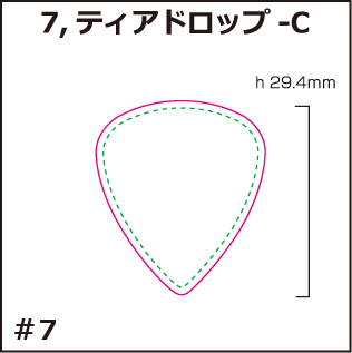 オリジナル　ピック製作　形状